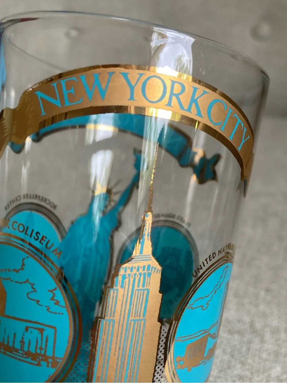 Vintage New York City Souvenir Highball glass